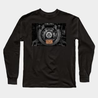 Steam Locomotive Headlamp Long Sleeve T-Shirt